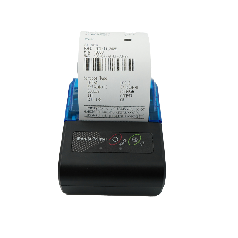 Bluetooth nešiojamas terminis spausdintuvas
